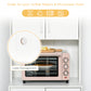 HOMCOM Modern Kitchen Cupboard with Storage Cabinet Hutch, 2 Cabinets, 3 Drawers and Open Countertop, White