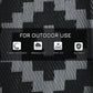 Outsunny Reversible Outdoor Rug Waterproof Plastic Straw RV Rug with Carry Bag, 9' x 12', Black and Grey Geometric