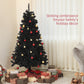 HOMCOM 7.5ft Artificial Christmas Trees with Auto Open and Steel Base, Black
