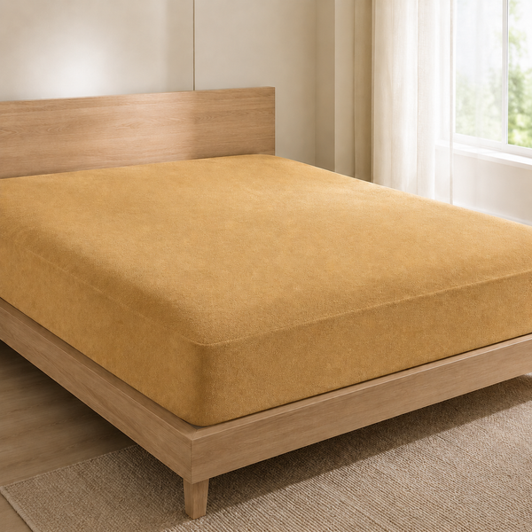Aarniva Waterproof Terry Mattress Protector | Soft & Breathable | Fully Elasticized Fit  For Shopify: