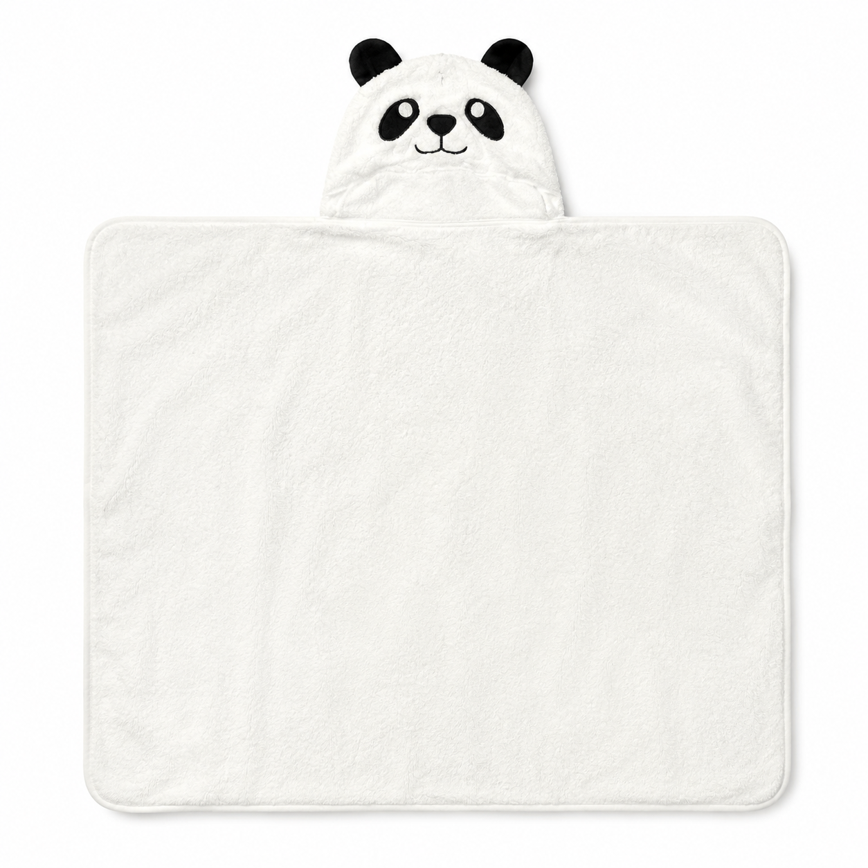 Aarniva Kids Hooded Bath Towel | Soft & Cozy | Animal & Fun Prints | Panda White