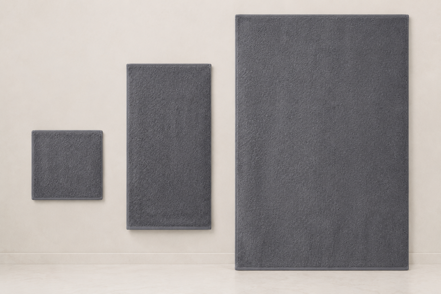 Aarniva Premium Charcoal Grey Towel Set | Soft & Absorbent | Face, Hand & Bath Towels