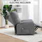 HOMCOM Lift Chair for Seniors, Microfibre Upholstered Electric Recliner Chair with Remote, Quick Assembly, Grey