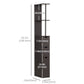 HOMCOM Tall Bathroom Storage Cabinet, Narrow Bathroom Cabinet with Drawers and Open Shelves for Small Spaces, White and Grey