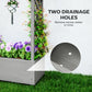Outsunny Wooden Raised Garden Bed with Trellis, Outdoor Planter Box with Hanging Roof, Drainage Holes and Bed Liner