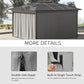 Outsunny 10' x 10' Universal Gazebo Sidewall Set with 4 Panels, Hooks/C-Rings Included for Pergolas & Cabanas, Beige