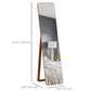 HOMCOM Full Length Mirror for Bedroom, Free Standing Dressing Mirror, Wall Mirror with Wood Frame, 15" x 61", Black
