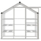 Outsunny 6.3' x 2.3' x 6.1' Outdoor Walk-in Greenhouse with 3-Tier Shelves, Garden Polycarbonate Green House Plants Flower Cold Frame with Aluminum Frame