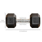 Soozier Rubber Dumbbells Weight Set, Total 30lbs(15lbs Each) Dumbbell Hand Weight for Body Fitness Training for Home Office Gym, Black