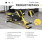 Soozier Adjustable Weight Bench Roman Chair Exercise Training Multi-Functional Hyper Extension Bench Dumbbell Bench Ab Sit up Decline Flat Black and Red