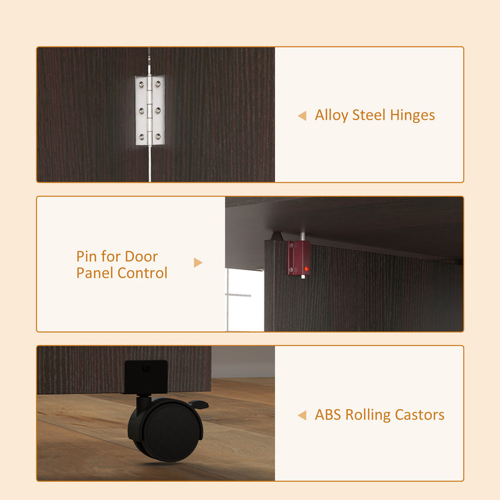 HOMCOM Folding Dining Table, Space Saving Drop Leaf Table with Drawer and Storage Shelves for Kitchen, Dining Room, Oak