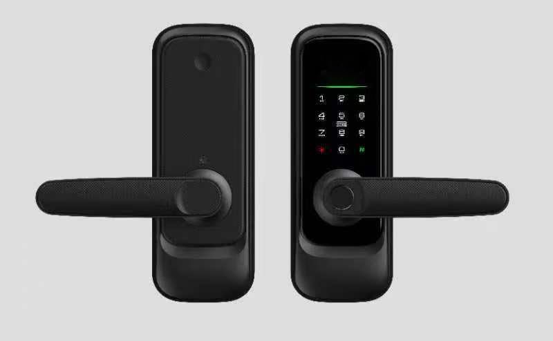 Smart Door Locks Keyless Smart Fingerprint Door Locks Touchscreen APP Remote Control Password Key Card Fingerprint Smart Fingerprint Door Handle Suitable for Entry Doors
