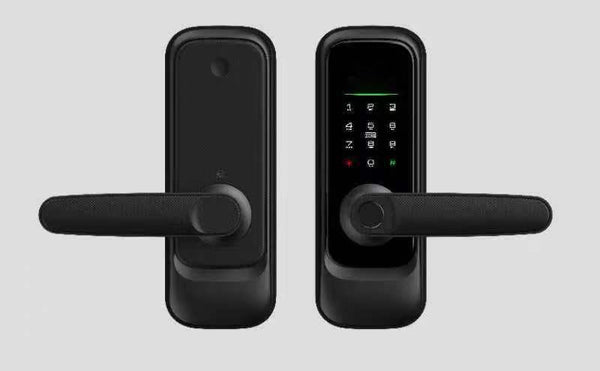 Smart Door Locks Keyless Smart Fingerprint Door Locks Touchscreen APP Remote Control Password Key Card Fingerprint Smart Fingerprint Door Handle Suitable for Entry Doors