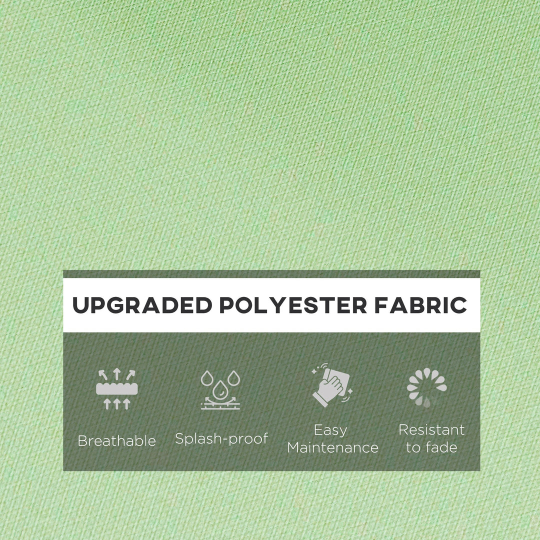 Outsunny Seat Cushion Back Pillows Replacement Set of 2, Patio Chair Cushions Set for Indoor Outdoor, Green