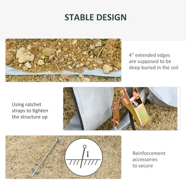 Outsunny 8' x 6' Carport with Sidewalls and Roll-up Door, Outdoor Storage Shelter for Motorcycle and Car, Grey