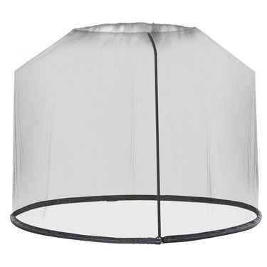 Outsunny Outdoor Patio 7.5ft Umbrella Table Screen Mosquito Bug Net, Garden Large Umbrella Cover Netting with Zippered Door, Black (Mosquito Netting ONLY)