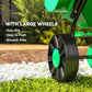 Outsunny Broadcast Spreader, 40 L Walk-Behind Fertilizer Spreader with 8.5" Wheels for Fertilizer, Seeds, Salt, 132 LB Capacity