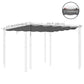 Outsunny Retractable Pergola Canopy Cover Replacement for 10' x 13' Pergola, Dark Grey