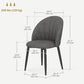 HOMCOM Modern Dining Chairs Set of 4, Upholstered Dining Room Chairs with Metal Legs, Shell Backrest, Padded Seat, Cream White