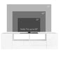 HOMCOM TV Stand for TVs up to 60", TV Unit with LED Lights, Storage Shelves and Cupboards, 53.9" x 13.8" x 16.5", White