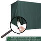 Outsunny Outdoor Swing Cover, Large 3-Seat Patio Swing Chair Hammock Cover UV Resistant Windproof All Weather Protection, Green