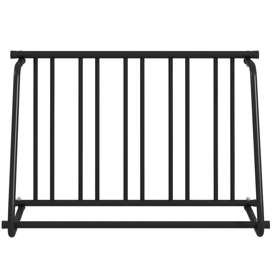 Soozier All-Steel Bike Rack, 45" Bike Stand, 3-Bike Capacity, Single-Side, for Garages Streets Yards Schools