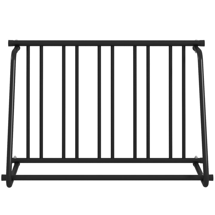 Soozier All-Steel Bike Rack, 45" Bike Stand, 3-Bike Capacity, Single-Side, for Garages Streets Yards Schools