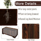 Outsunny 40" x 16" x 12"  Wooden Raised Garden Bed, Raised Planter Box, Planter Raised Bed with Drainage Holes, Natural