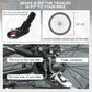 Aosom 2-in-1 Bike Trailer for Kids, Foldable 2-Seat Baby Stroller with 5-Point Harness, Rubber Wheels, Storage Bag, Black