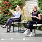 Outsunny 3 Piece Wicker Patio Furniture Set with Stackable Chairs, Washable Cushion, Tempered Glass Top, for Backyard, Brown