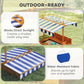 Outsunny Kids Wooden Sandbox Outdoor Backyard Playset Children Play Station w/ Adjustable Canopy & Convertible Bench Sand for 3-7 Years Old