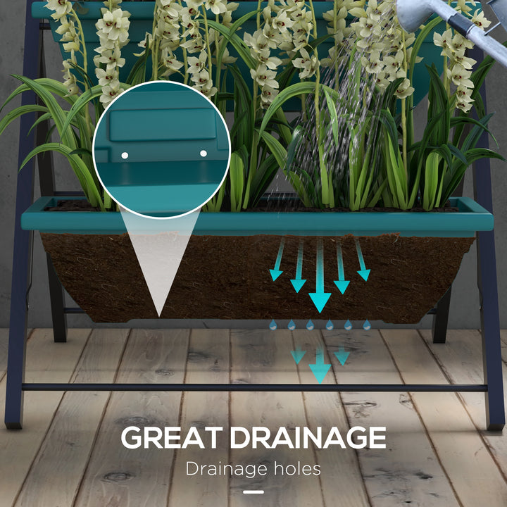 Outsunny 3-Tier Vertical Raised Garden Planter with 3 Boxes, Outdoor Plant Stand Grow Container for Vegetable Flowers