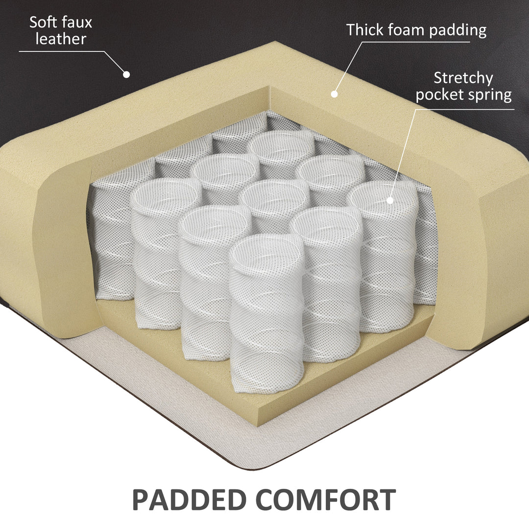 HOMCOM Lift Chair for Seniors, PU Leather Upholstered Electric Recliner Chair with Remote, Side Pockets, Quick Assembly, Grey