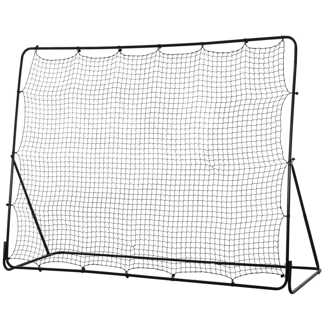 Soozier 8' x 6' Soccer Rebounder Net with 5 Adjustable Angles for Backyard Park Training Practice