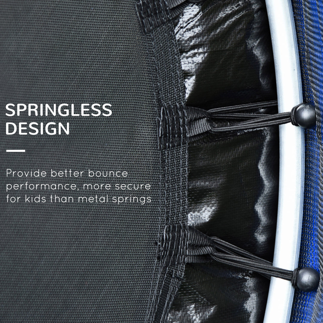 Outsunny 55" Kids Trampoline with Enclosure Net for Indoor/Outdoor, Trampoline for Boys and Girls Age 3-6 Years, Blue