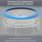 Soozier 14ft Trampoline Replacement Pad Trampolining Replacement Jump Bounce Exercise GYM Pad Only Light Orange