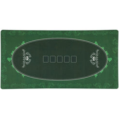 Soozier Poker Table Top Poker Mat for 6 Player, Green