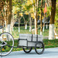 Aosom Steel Trailer for Bike, Bicycle Cargo Trailer with Storage Box, Safe Reflectors, Max Load 88LBS