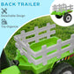Aosom 12V Kids Ride on Tractor with Trailer, Remote Control, Music Start up Sound and Horn, USB, LED Lights, Red