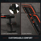 Soozier Adjustable Weight Bench, Foldable Workout Bench with Extended Head Protection, Flat or Incline