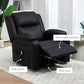 HOMCOM Lift Chair for Seniors, PU Leather Upholstered Electric Recliner Chair with Remote, Side Pockets, Quick Assembly, Grey
