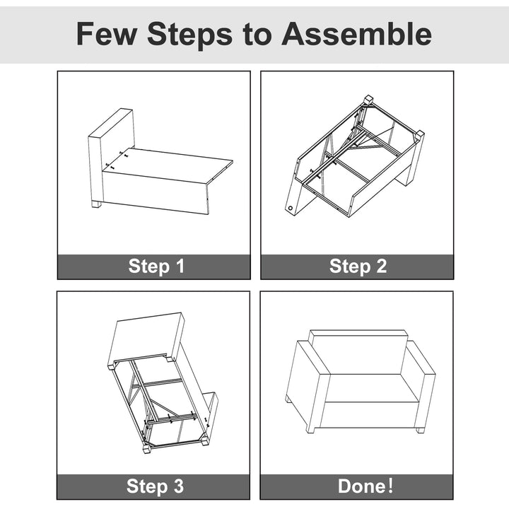 Outsunny 2 Seat Patio Loveseat Deluxe Wicker Sofa Chair Outdoor Rattan Furniture Couch All Weather with Cushion for Balcony, Deck, Garden and Poolside, Grey