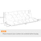 Outsunny 3 Seater Outdoor Seat Pads Bench Swing Chair Replacement Cushions Backrest for Patio Garden, Dark Grey