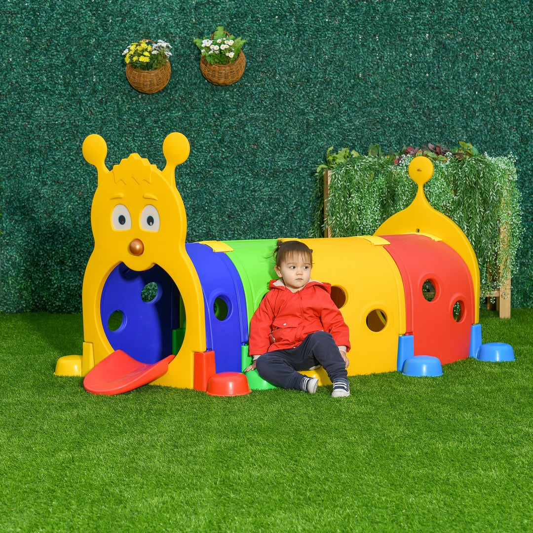 Qaba Lion Design Tunnel for Kids to Crawl Through, for 3-6 Years, Multicoloured