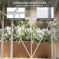 Outsunny 6' x 6' Walk-In Greenhouse, Polycarbonate Greenhouse with Sliding Door, Window, Aluminium Frame, Foundation, Silver