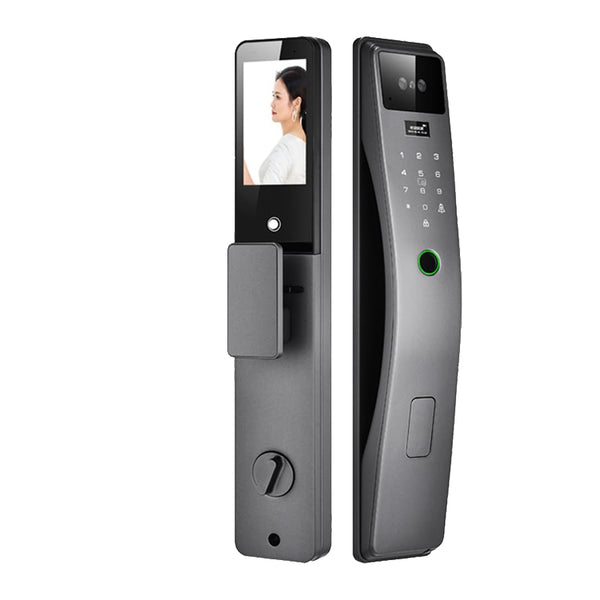 3D Face Recognition Smart Door Lock Real Time Video Intercom WiFi Intelligent Door Lock with Palm Print