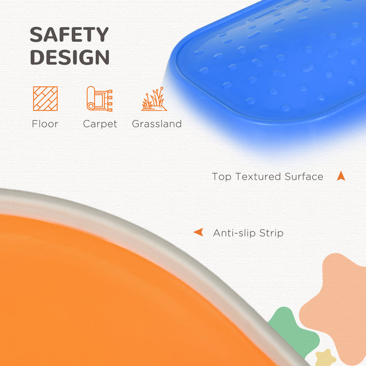 Outsunny 5 PCs Kids Stepping Stones, Obstacle Course Sensory Play Equipment for 3-8 Years, Indoor Outdoor Use