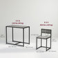 HOMCOM Dining Table Set, Industrial Dining Set for 2, Kitchen Table and Chairs for Small Space, Dining Room Table with Chairs