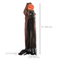 Outsunny 5.6' Life Size Clown Outdoor Halloween Decoration Animatronic, Animated Prop w/ Light Up Eyes
