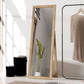 HOMCOM 58" x 20" Floor Standing Mirror, Full Body Mirror for Bedroom, Living Room, Oak